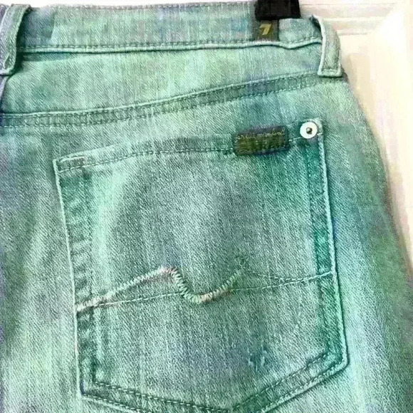 NWOT. 7 For All Mankind Jeans. Distressed. Size 27. - Picture 7 of 8